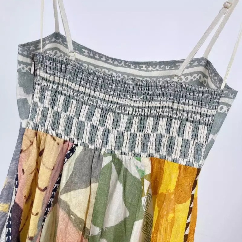 EmmaLee Runway Patchwork Maxi Sun Dress, Couture Lux Maxi Gown - Picture 9 of 16